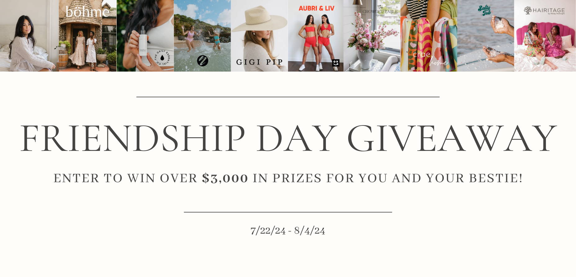 Friendship Day Giveaway Saranoni